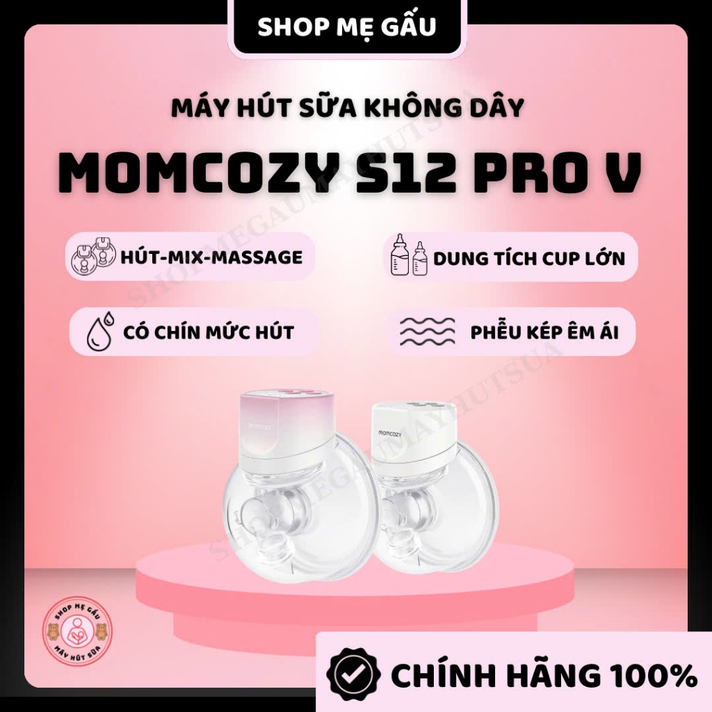 MÁY HÚT SỮA  MOMCOZY S12 PRO NGUYÊN SEAL - Bảo hành chĩnh hãng 2 năm