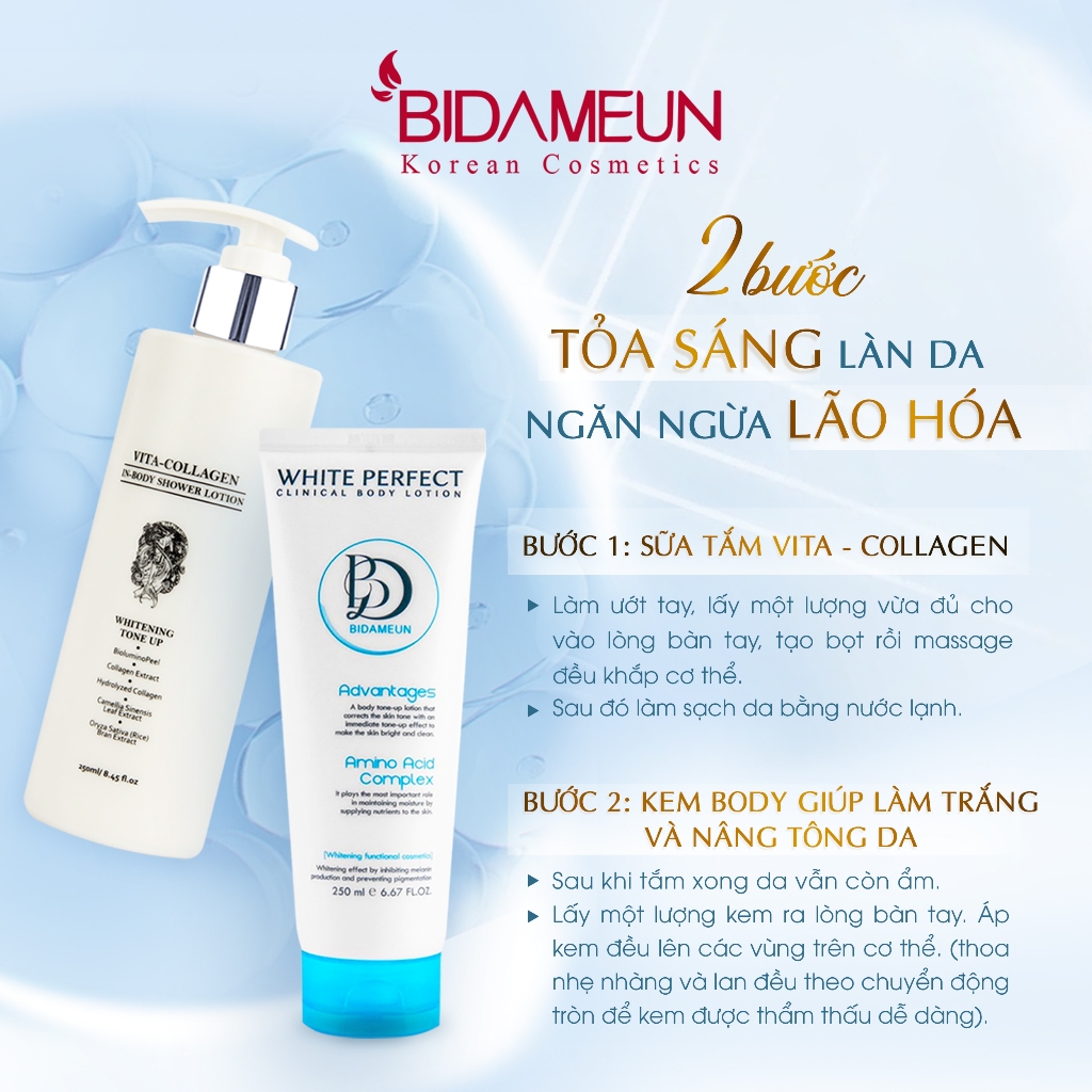 Ảnh Bidameun Siyoul B44 Sữa tắm Vita - Collagen giúp làm trắng nâng tông da nhanh chóng 250ml 4