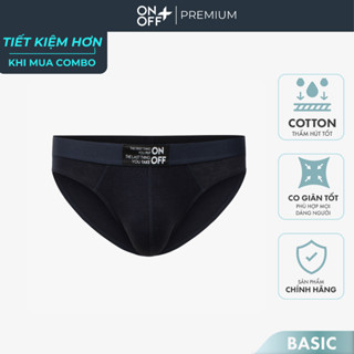 Quần lót nam cotton Mỹ dáng brief ONOFF basic mềm mại an toàn cho làn da - 18UQ24A054