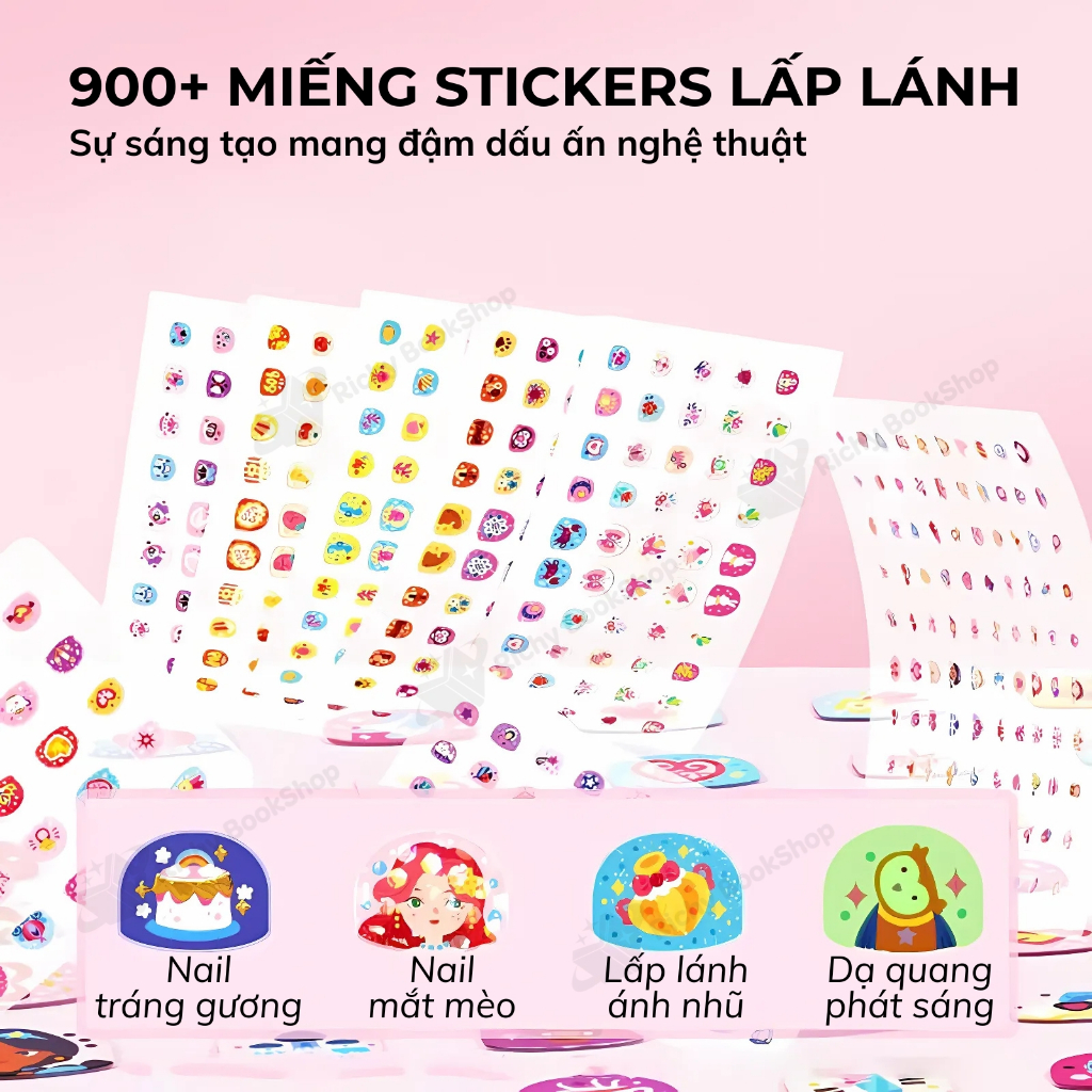Nail Sticker Dán Móng Tay Giả Cho Bé Gái - Mideer Nail stickers
