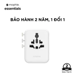 [MUA 1 TẶNG 1] Bộ Sạc Đa Năng 70W PD Chuyển Đổi Ổ Cắm Điện AC Mophie Essentials PD 3C2A GaN-Multi Port-Bảo Hành 2 Năm — ảnh 4