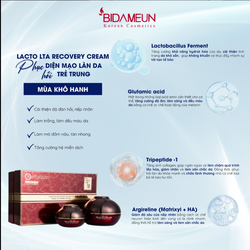 Ảnh Bidameun Siyoul B27 Bộ kem giúp phục hồi, hỗ trợ làm trắng và cải thiện nếp nhăn 120g+30g 3