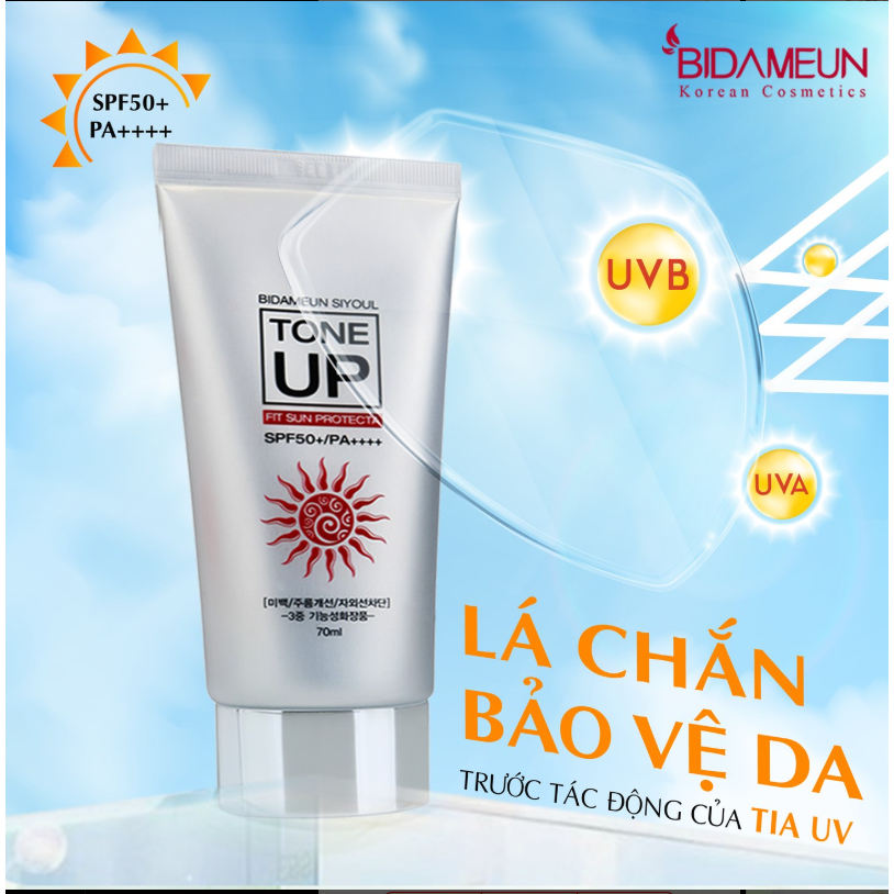 Ảnh Bidameun Siyoul B35 Kem chống nắng và nâng tông màu da SPF50+/PA++++ 70ml 3