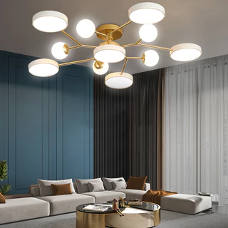 Những cách trang trí đèn phòng khách