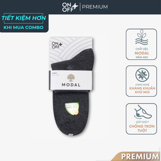Tất vớ nam Modal Business ONOFF PREMIUM cổ ngắn kháng khuẩn khử mùi - 18AE22A164