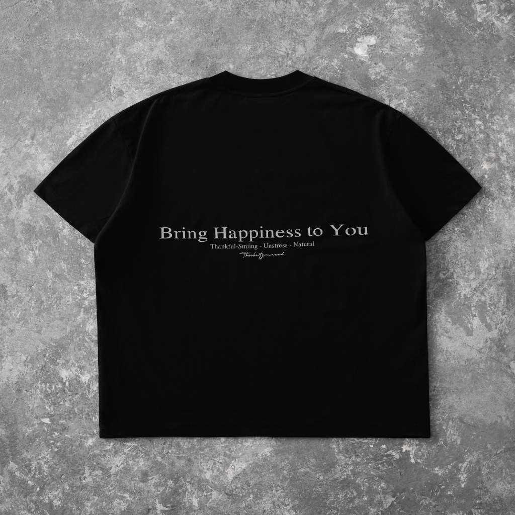 Ảnh Áo Thun Basic Đơn Giản Đen Tag Logo Kim Loại - Brand TSUN Chính Hãng - Metal Woo Logo Black - Unisex 3
