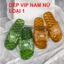 Combo 02 đôi dép vip đi trong nhà nam nữ, dép nhựa, dép lê, dép đi văn phòng đẹp
