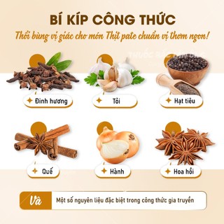 Bột gia vị làm pate thơm ngon đúng vị, thảo mộc tự nhiên, không hóa chất