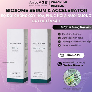 Bộ Đôi AnteAGE MD Biosome - MD Serum (1) & MD Accelerator (2) Chống Oxy Hóa, Phục Hồi & Nuôi Dưỡng Da Chuyên Sâu