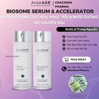 Bộ Đôi AnteAGE MD Biosome - MD Serum (1) & MD Accelerator (2) Chống Oxy Hóa, Phục Hồi & Nuôi Dưỡng Da Chuyên Sâu