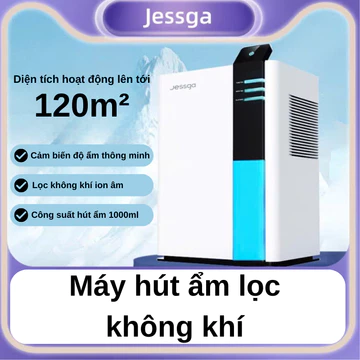 Máy hút ẩm lọc không khí nhỏ gọn tiện lợi không ồn dung tích lớn xử lí không khí ẩm bụi 2 trong 1