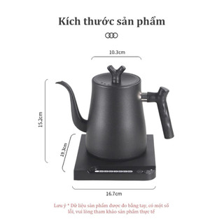 Ấm siêu tốc thông minh điều chỉnh nhiệt độ - cổ ngỗng - 1000ML