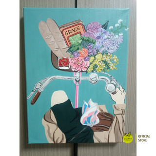 [TỔNG HỢP] Tranh tô màu, Tranh sơn dầu số hóa tự tô Madoca có khung 40x50cm Cuộc Sống Màu Hồng