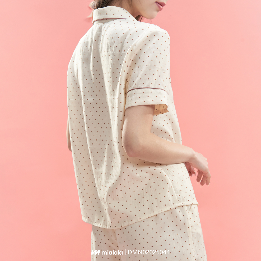 Ảnh Bộ mặc nhà thô mềm dáng pijama xinh xắn trẻ trung Mialala 5044 DMN02025044 3