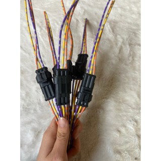 [ Combo 5 chiếc ] Giắc cắm điện đực cái 2 chân, 3 chân, 4 chân, 6 chân màu đen thẳng