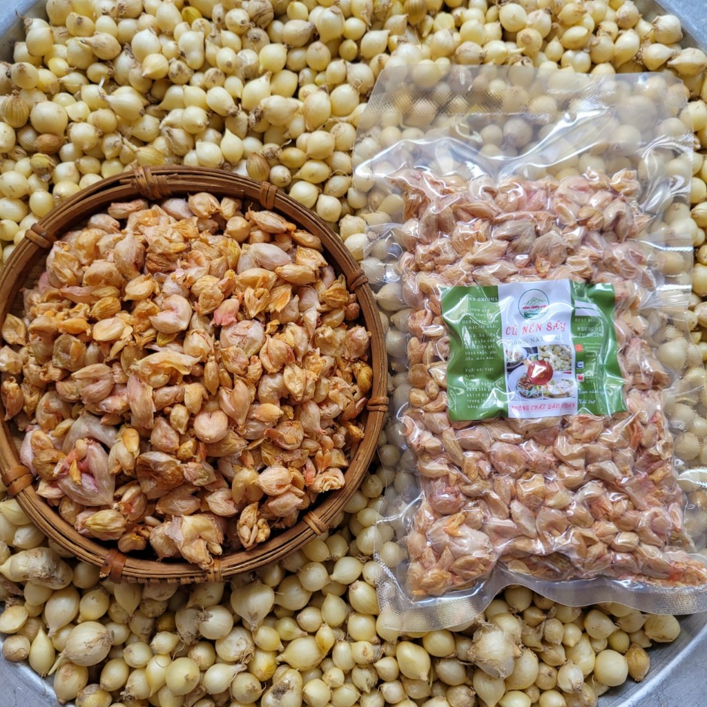 Củ nén sấy khô - hành tăm sấy khô gia vị ướp thơm ngon đặc sản miền ...