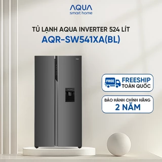 [SALE SỐC] Tủ lạnh Aqua Inverter 524 lít AQR-SW541XA(BL) - Bảo hành 2 năm - Freeship toàn quốc
