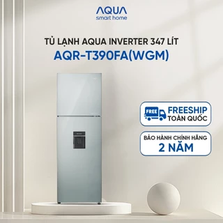 Tủ lạnh Aqua Inverter 347 lít AQR-T390FA(WGM) - Bảo hành chính hãng 2 năm - Freeship toàn quốc