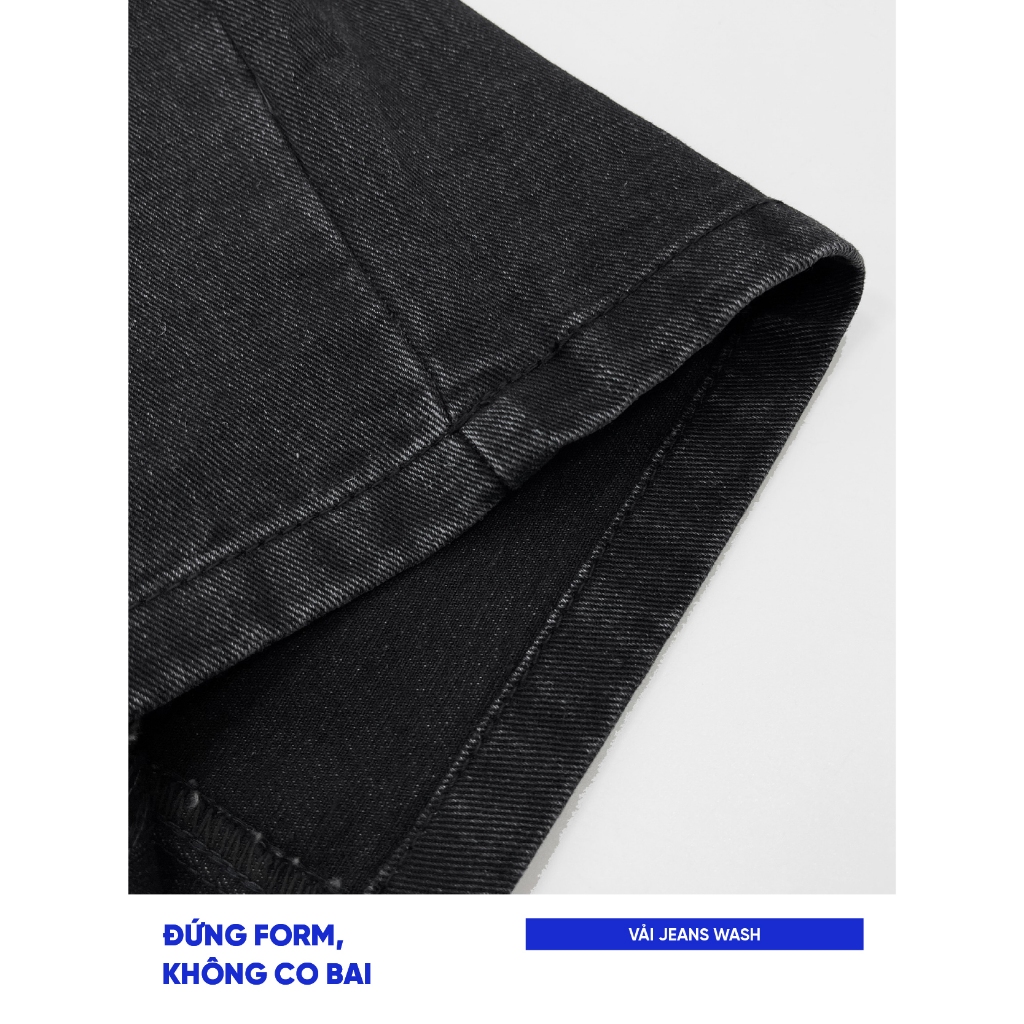 Quần jeans suông ống rộng bò nam nữ Local Brand Chính Hãng City Cycle quần jeans Line Up