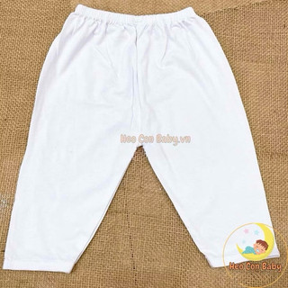 [COMBO 5] Quần Dài Trắng Cho Bé Thun Cotton Co Giãn 4 Chiều Cao Cấp (Sơ Sinh - 80kg) - [Chất đẹp]
