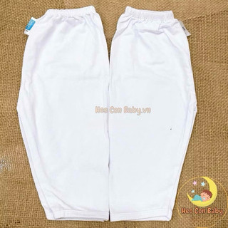 [COMBO 5] Quần Dài Trắng Cho Bé Thun Cotton Co Giãn 4 Chiều Cao Cấp (Sơ Sinh - 80kg) - [Chất đẹp]