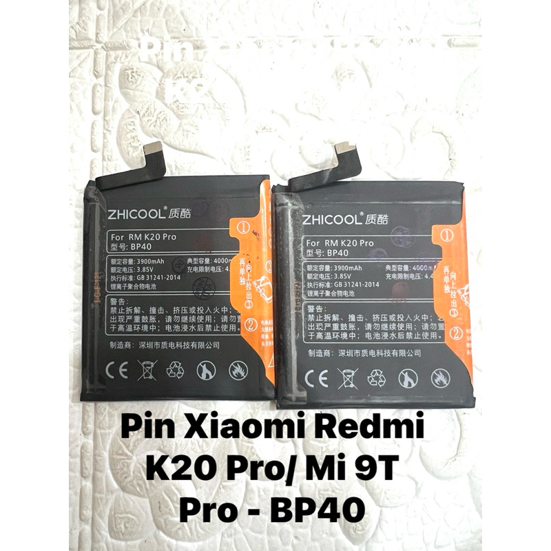 Pin Xiaomi Redmi K20 Pro/ Mi 9T Pro - BP40 Dung Lượng 4000 mAh | Shopee ...