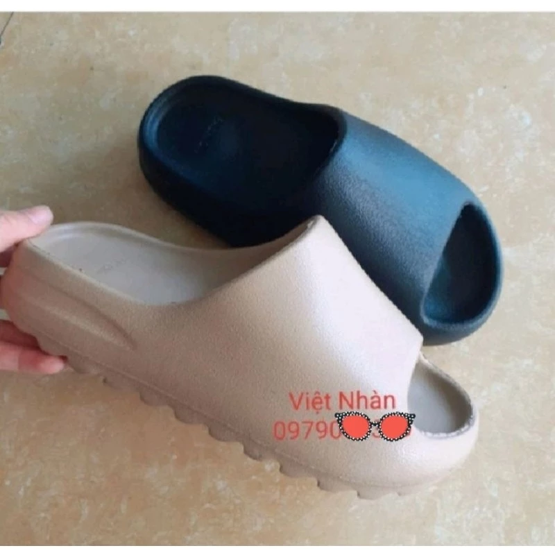DÉP BÁNH MÌ nâu, đen DÉP BÁNH MÌ QUAI NGANG UNISEX ĐẾ CAO 5CM