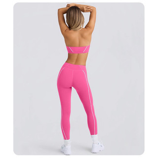 Bộ Đồ Thể Thao Tập Gym, Yoga Nữ 2 Dây Pickleball Chất Thun Poly Co Giãn Thấm Hút Tốt TÁCH LẺ BÁN (mã lb015)