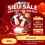 [HOẢ TỐC]Máy hút sữa Bololo bản 2in1 bộ cổ phễu và cup rảnh tay, hút êm, kiệt sữa, kết nối điện thoại thông minh — ảnh 1