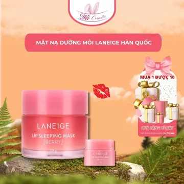 Mặt nạ Dưỡng Môi Laneige , Mặt Nạ Dưỡng Môi Môi Làm Sáng, Giữ Ẩm, Dưỡng Ẩm Mềm Mịn, Thỏ Cosmetic