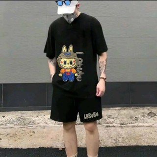Bộ thể thao in hình LABU chất thun mè phong cách unisex mặc nhóm , mặc nhà , mặc cặp đôi đều đẹp SSL