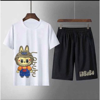 Bộ thể thao in hình LABU chất thun mè phong cách unisex mặc nhóm , mặc nhà , mặc cặp đôi đều đẹp SSL