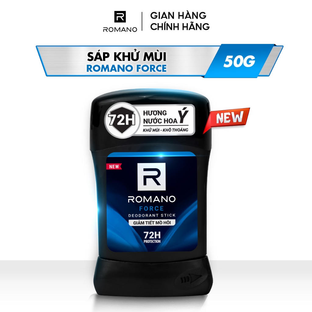 Combo Sáp ngăn mùi cho nam Romano 50g + Tắm gội 2in1 GenZ 610g