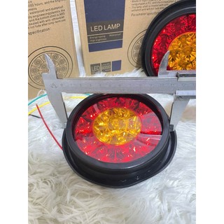 [ Gía 1 chiếc ] Đèn hậu đơn 2 màu,điện 12v và 24v, đèn hậu SD2015