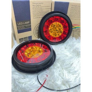 [ Gía 1 chiếc ] Đèn hậu đơn 2 màu,điện 12v và 24v, đèn hậu SD2015