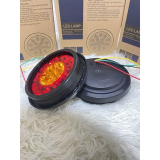[ Gía 1 chiếc ] Đèn hậu đơn 2 màu,điện 12v và 24v, đèn hậu SD2015
