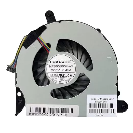 Thay fan quạt tản nhiệt cpu laptop HP 6560B 6565B 8560 8560B 8560 8560P 6570B 8570 8570p zin cũ tháo máy