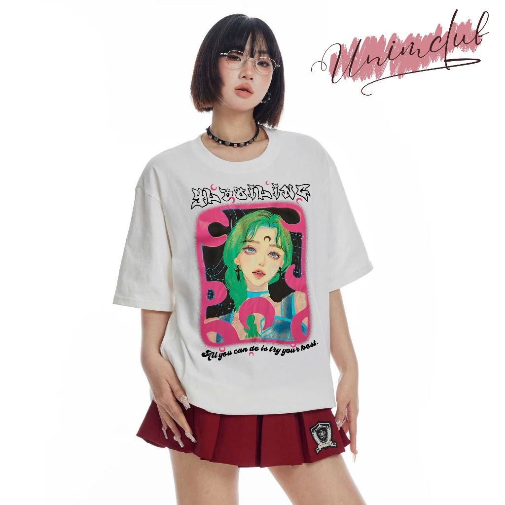 Áo Thun Girl Moon Local Brand Unisex Form Rộng Unim Fashion Vải Cotton Cao Cấp Nhiều Màu AP230