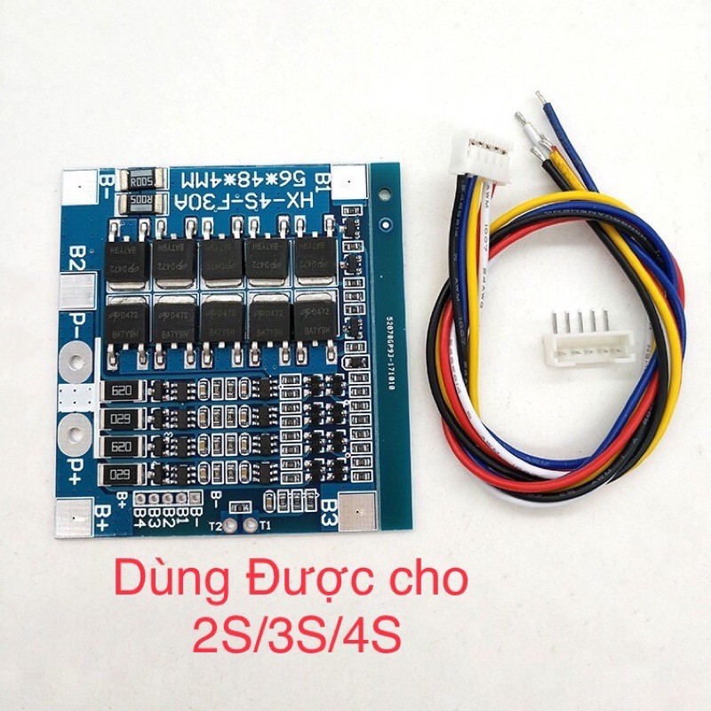 Mạch 4S - 30A Sạc cân bằng và bảo vệ Pin Sắt LiFePO4 3.2V Và litium 3 ...