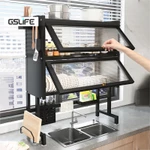 Gslife kệ chén có nắp đậy kệ để đồ nhà bếp kệ bát trên bồn rửa bát 1/2 Tầng kệ bếp đa năng — ảnh 1