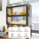 Gslife kệ chén có nắp đậy kệ để đồ nhà bếp kệ bát trên bồn rửa bát 1/2 Tầng kệ bếp đa năng — ảnh 5