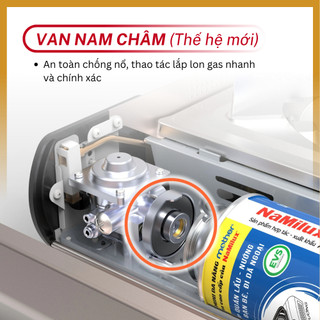 Bếp Gas Mini Cao Cấp Thân Nhôm Alu-m I Van Nam Châm Ngắt Gas An Toàn - Giải Pháp Chống Nổ│Công Suất Mạnh 4.0 kW