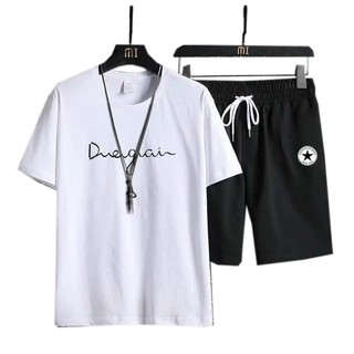 Bộ đồ nam nữ 💎 SIÊU PHẨM 💎 set cộc tay DUEGAIN quần đùi mang phong cách unisex K1