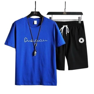 Bộ đồ nam nữ 💎 SIÊU PHẨM 💎 set cộc tay DUEGAIN quần đùi mang phong cách unisex K1