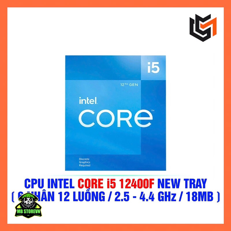 CPU Intel Core I5 12400F | LGA1700, Turbo 4.40 GHz, 6C/12T, 18MB Tray ...