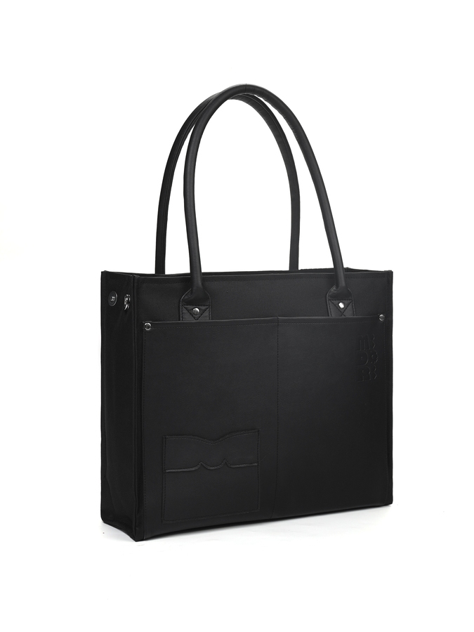 Ảnh Túi Tote Đeo Vai Vải Phối Da JAMMIE Nam Nữ Bền Đẹp Chống Nước Thời Trang | Local Brand M STUDIO 3