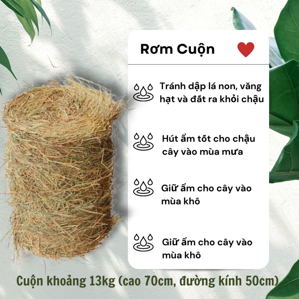 Rơm cuộn rơm tươi 12-15kg | Shopee Việt Nam