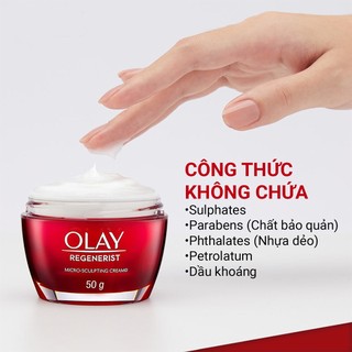 Kem dưỡng ban đêm Olay Regenerist Micro Sculpting Cream Night (50g)