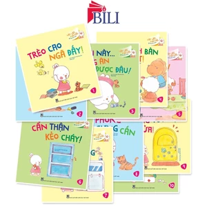 Bộ sách - Lật lật, mở mở, bé học an toàn (10 cuốn lẻ) - Truyện tranh kĩ năng sống cho bé
