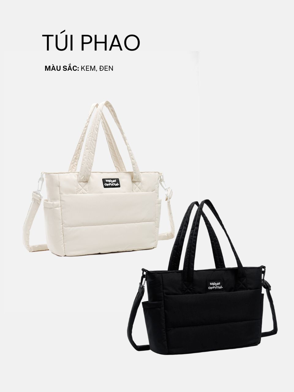 Ảnh Túi Đeo Chéo Tote Phao Chần Bông SMART Phong Cách Hàn Quốc Đi Học Công Sở | Local Brand M STUDIO 1